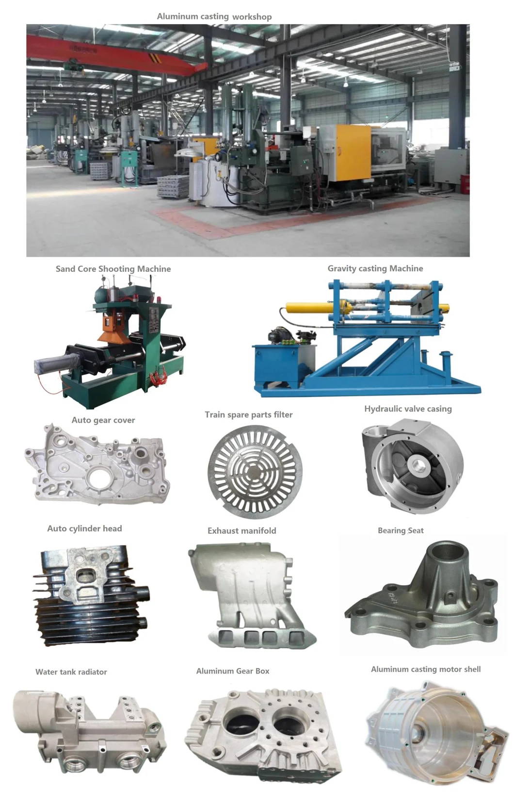 Aluminum Mechanical Components/Casting Aluminum Bracket/Aluminum Machinery Parts/Low Pressure Casting