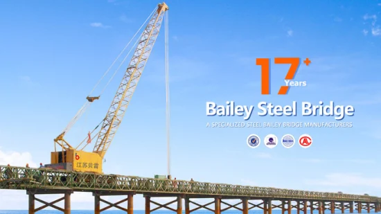 Estrutura de aço de design moderno pré-fabricada portátil Bailey Bridge